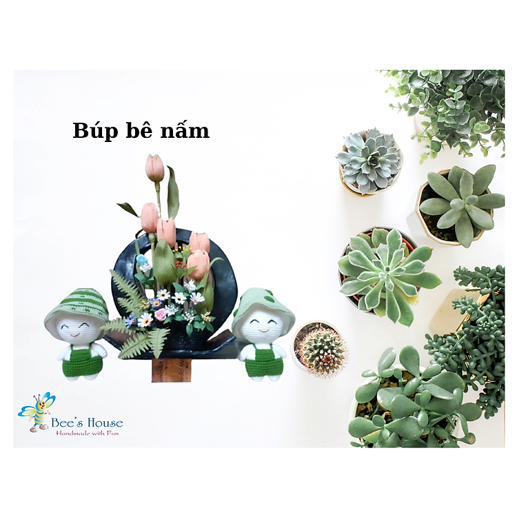 Búp bê nấm len tại BEE HOUSE Chính hãng Giá rẻ - Hình ảnh 3