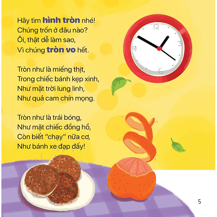 Thơ Hay Cho Bé - Học Về Hình Dạng - Ảnh 3