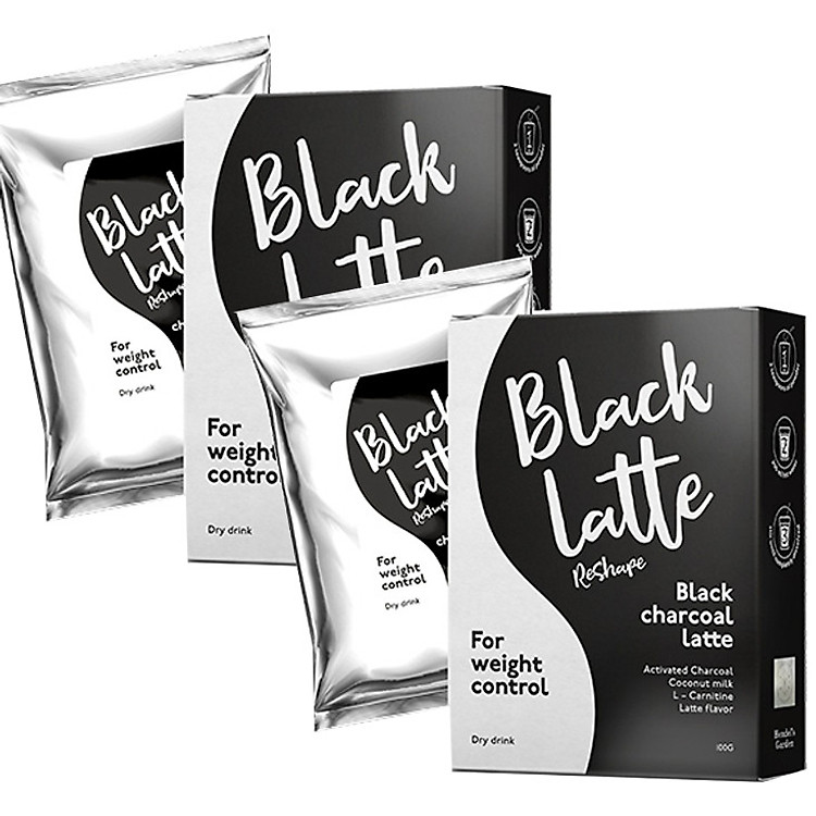 Combo 2 Thực Phẩm chức năng Thức uống hỗ trợ giảm cân Black Latte