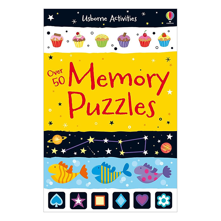 Sách Usborne Over 50 Memory Puzzles
