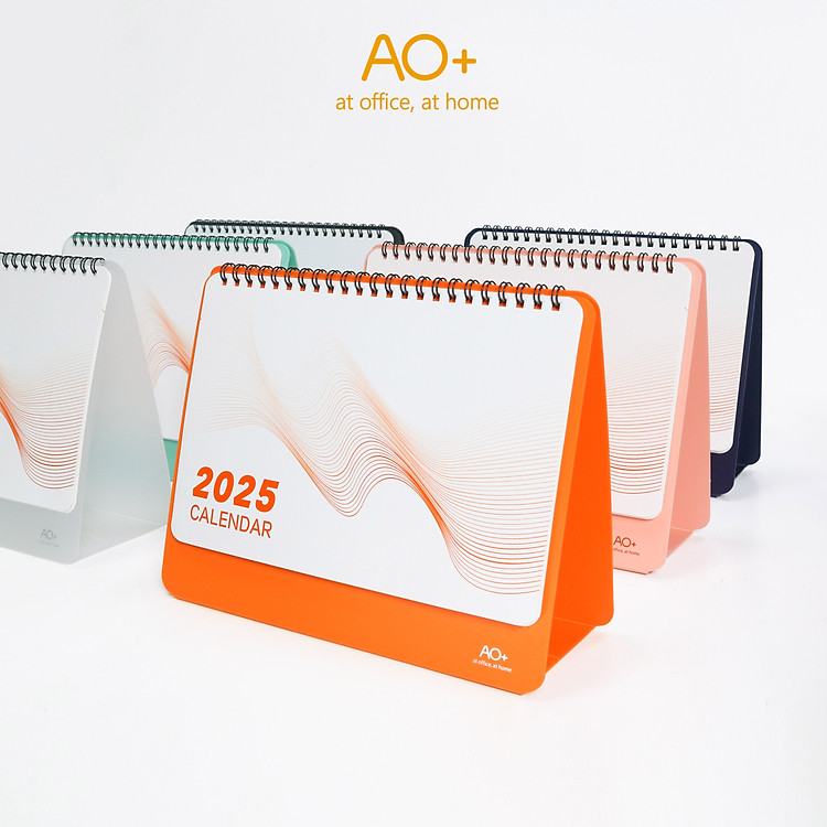 Lịch để bàn 2025 (nhựa PP, 6 màu)