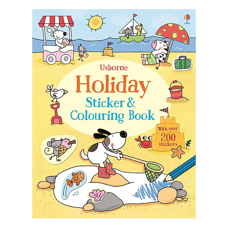 Sách Usborne Holiday Sticker & Colouring Book
