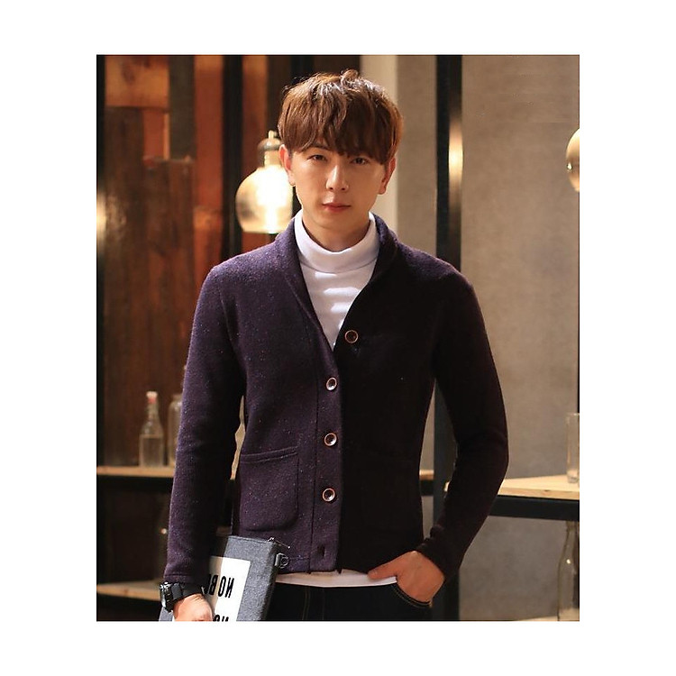 Áo cardigan len nam loại dày BS84