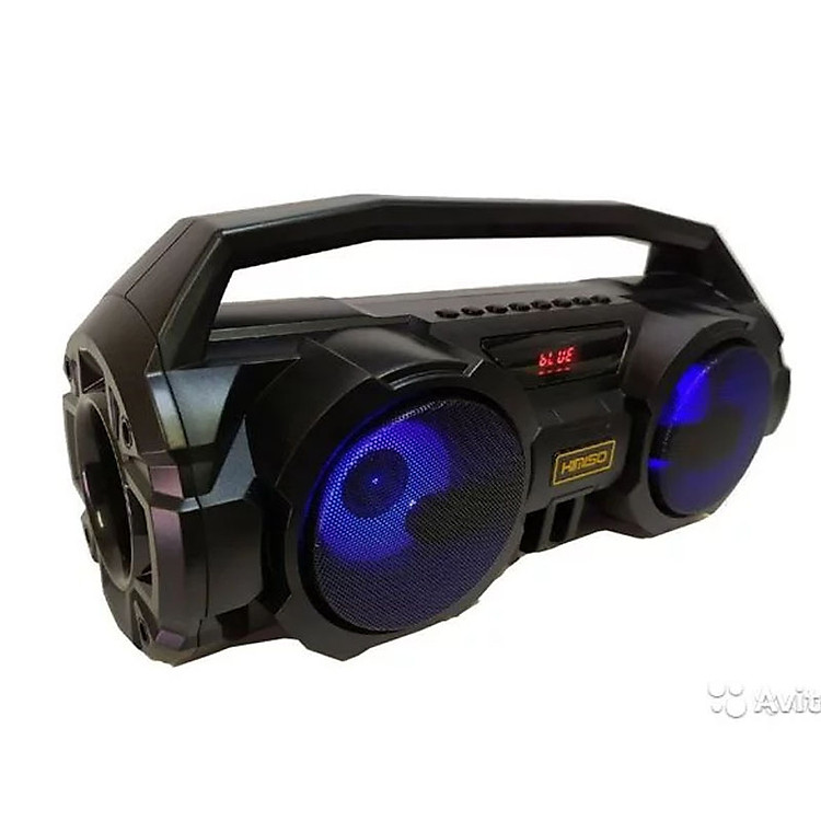 Loa Karaoke Bluetooth Xách Tay KMS-S1 Tặng Kèm 1 Mic Hát Có Dây Cắm Trực Tiếp, Bass Không Dây, Đèn Led Sống Động - ĐEN