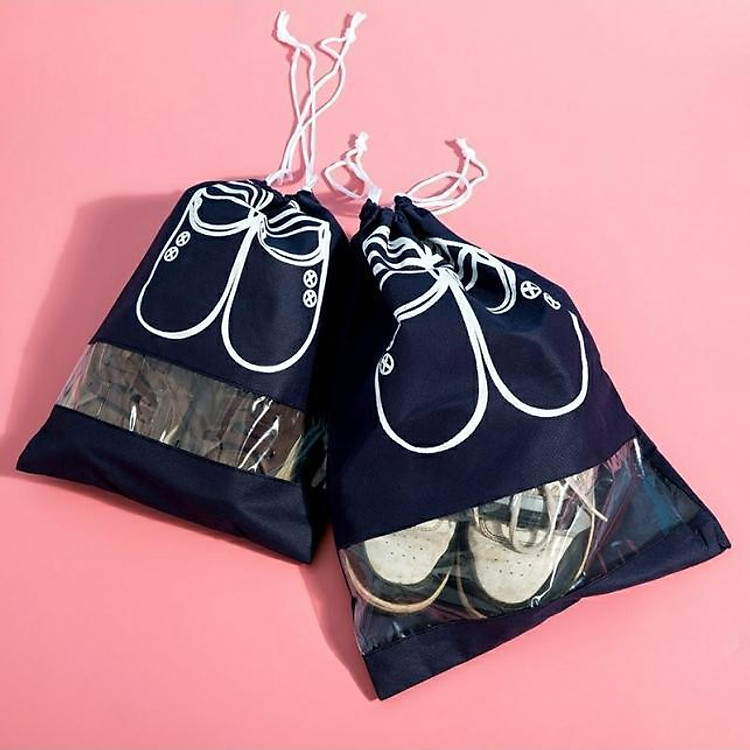 Combo 2 túi đựng giầy dây rút chống thấm tốt giao màu ngẫu nhiên GR001