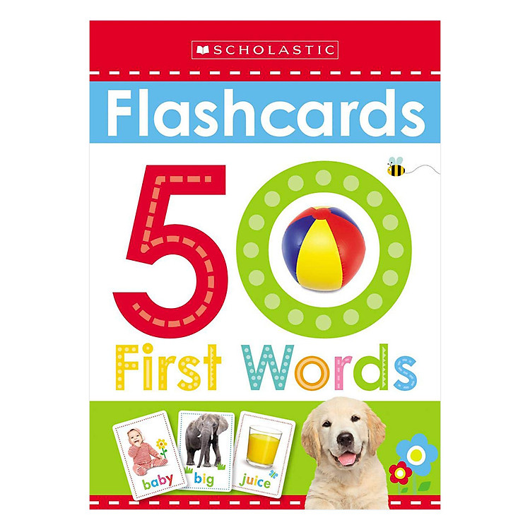 Sách Scholastic Early Learners Flashcards: First 50 Words