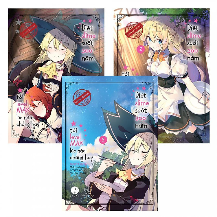 Sách Boxset Diệt Slime Suốt 300 Năm, Tôi Levelmax Lúc Nào Chẳng Hay - Bản Đặc Biệt (Tập 1 2 3)