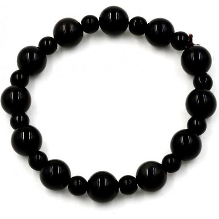 Vòng tay chuỗi hạt thạch anh đen 10 ly MSA103