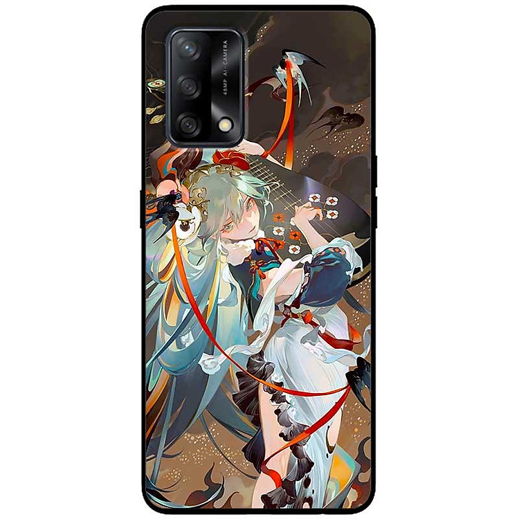 Ốp lưng cho Oppo A36 - A60 4G - A74 - A76 - A95 4G - A96 4G - Anime Cô Gái Cầm Đàn - Hàng Chính Hãng