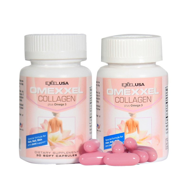 Combo 2 Lọ Thực Phẩm Chức Năng Viên Uống Đẹp Da,Chống Lão Hóa Omexxel Collagen (60 viên) - Chính hãng Mỹ