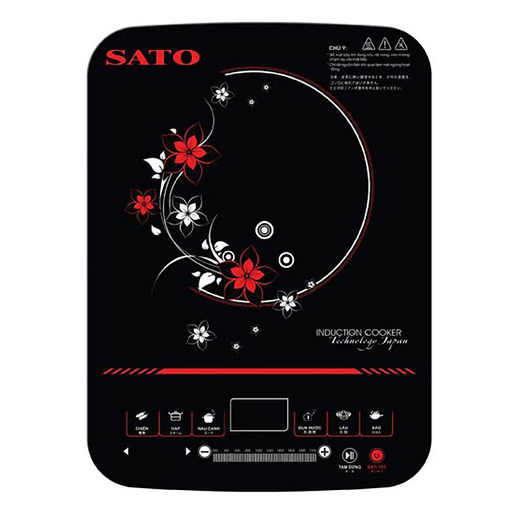 Bếp Từ Đơn SATO BT041 Kèm Nồi Lẩu Inox - Chính Hãng
