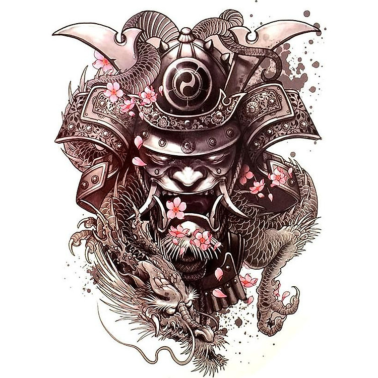 Hình Xăm Dán Samurai QSA193