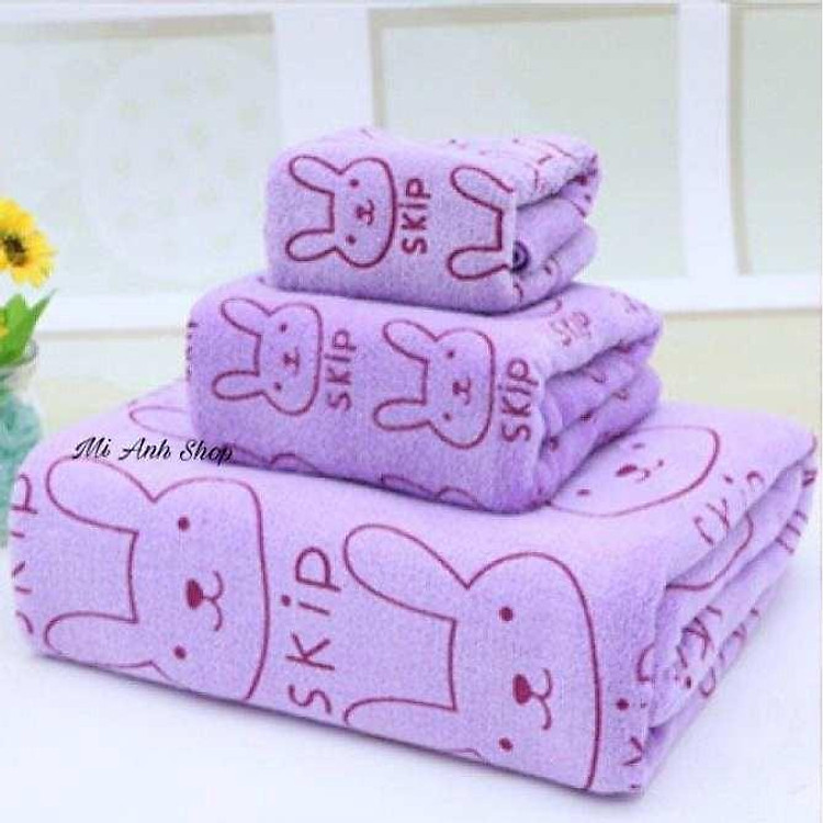 SET BỘ 3 KHĂN THÁI KIBA SIÊU MỀM MỊN