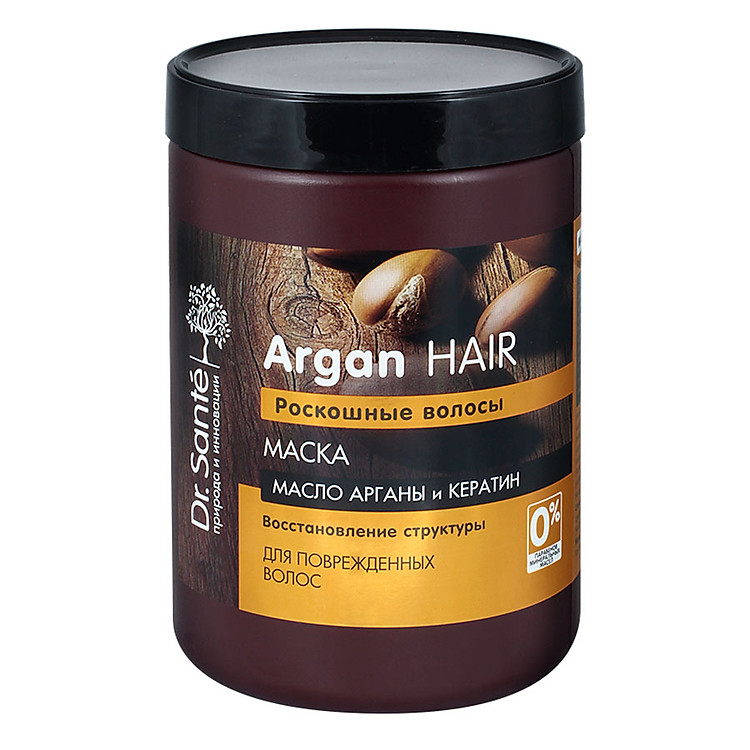 Mặt Nạ Ủ Tóc Dr. Sante Argan Hair Phục Hồi Tóc Hư Tổn Cấp Tốc Hàng Ngày (1000ml)
