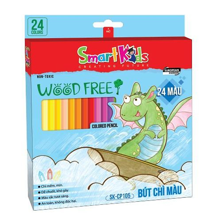 Bút Chì Màu Smartkids SK-CP105 (24 màu) - Ảnh 2