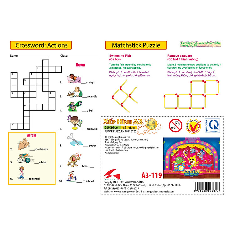 Xếp Hình Bayby Shark 48 Mảnh Chính hãng Ưu đãi - Hình ảnh 2