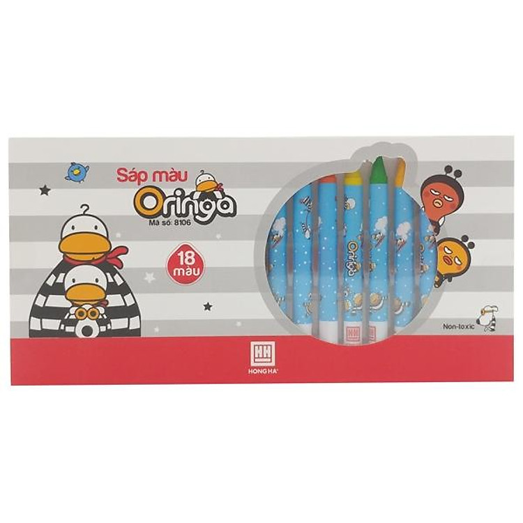 Sáp Màu Hồng Hà Oringa (18 màu)