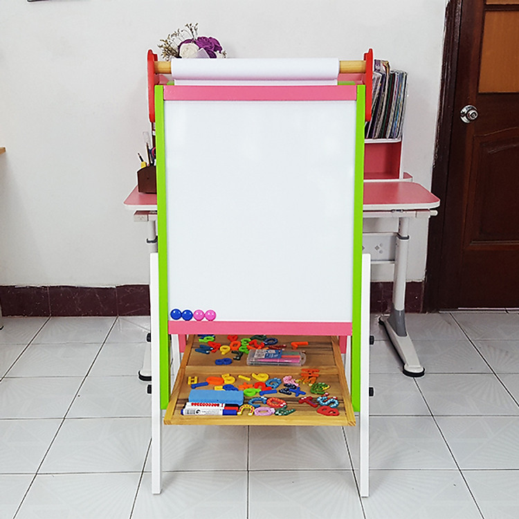 BẢNG GIÁ VẼ TRẺ EM 2 MẶT CHỮ A BẰNG GỖ TỰ NHIÊN