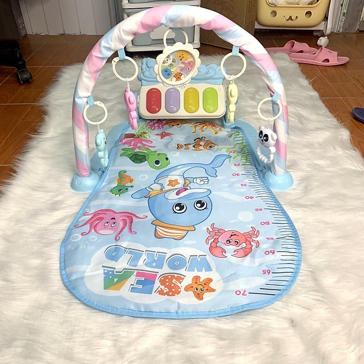 Thảm Nhạc Cho Bé Sơ Sinh Nằm Chơi Piano - Đồ Chơi Cho Bé Vận Động 4 Giác Quan Thông Minh