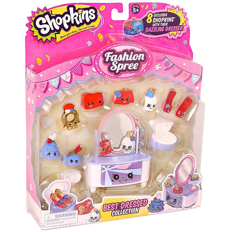 Bộ shopkins mẫu bàn trang điểm hàng sưu tầm