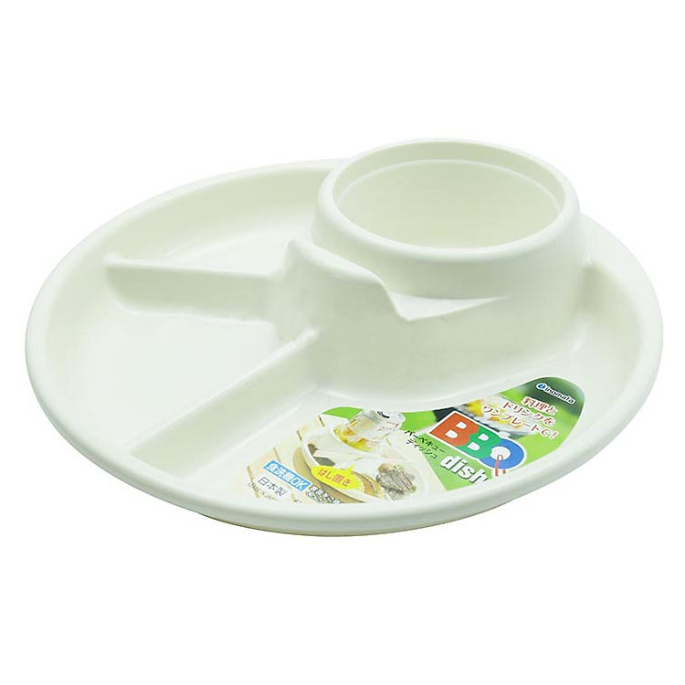 Khay ăn 3 ngăn cho bé có kèm khay để cốc, thìa dĩa nội địa Nhật Bản