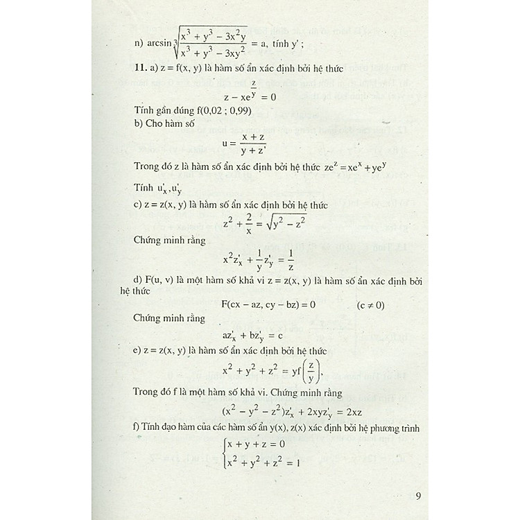 Bài Tập Toán Cao Cấp - Tập 3 - Phép Tính Giải Tích Nhiều Biến Số - Ảnh 6