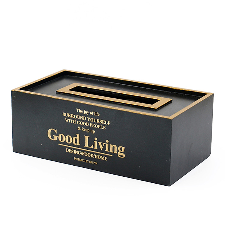 Hộp đựng giấy gỗ Good Living