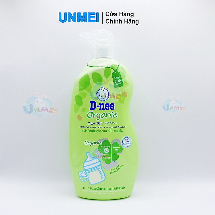Nước rửa bình sữa D-nee Organic 600ml Chính hãng Ưu đãi