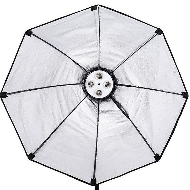 Đui đèn 4 bóng và Softbox bát giác 70cm