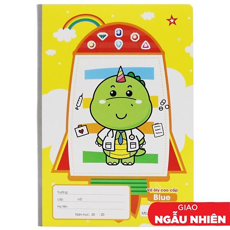 Tập Học Sinh 4 Ô Ly 200 trang 80gsm Blue