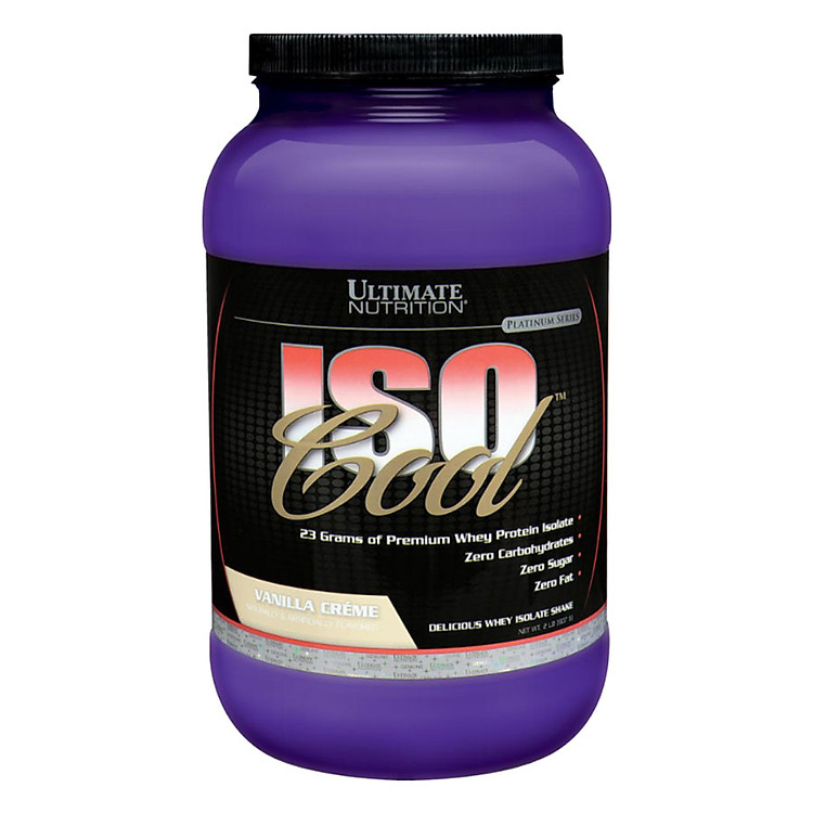 Sữa Uống Tăng Cơ Giảm Mỡ Vị Vani Ultimate Nutrition Iso Cool Vani UN254 (907g)