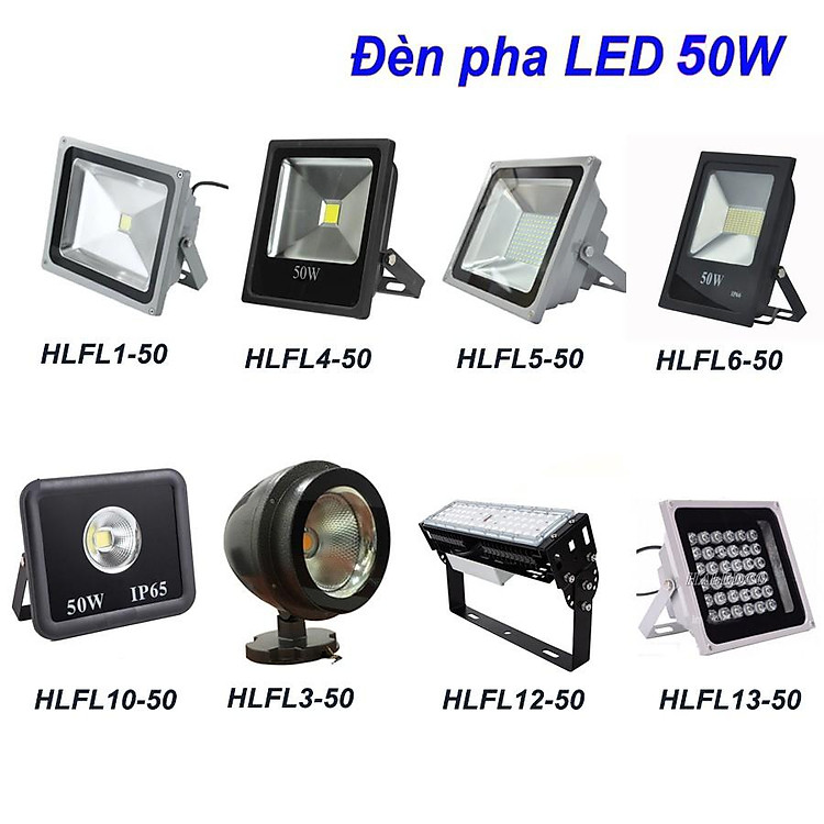 Đèn pha LED 50W HALEDCO chip SMD/COB giá TỐT nhất