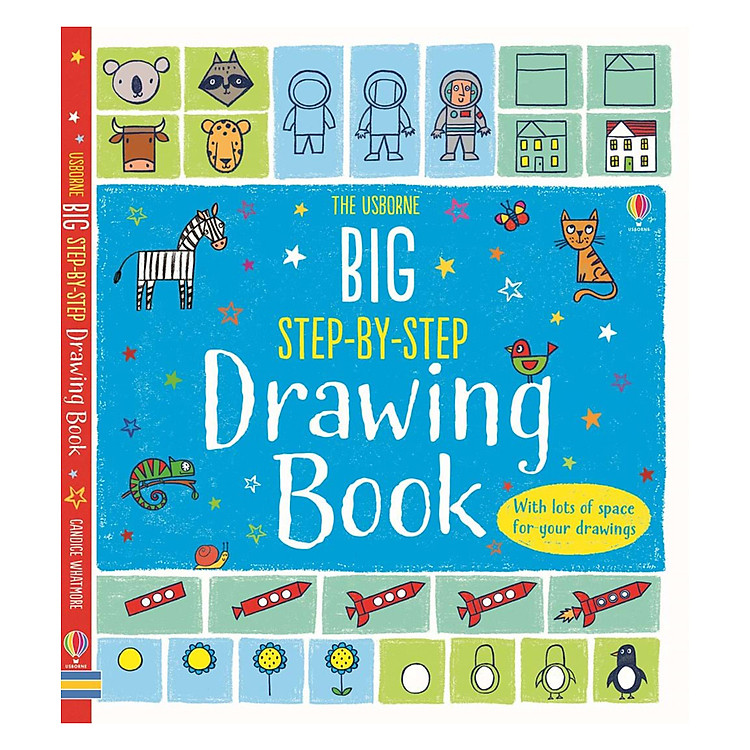 Sách tương tác tiếng Anh - Usborne Big Step-by-step Drawing Book