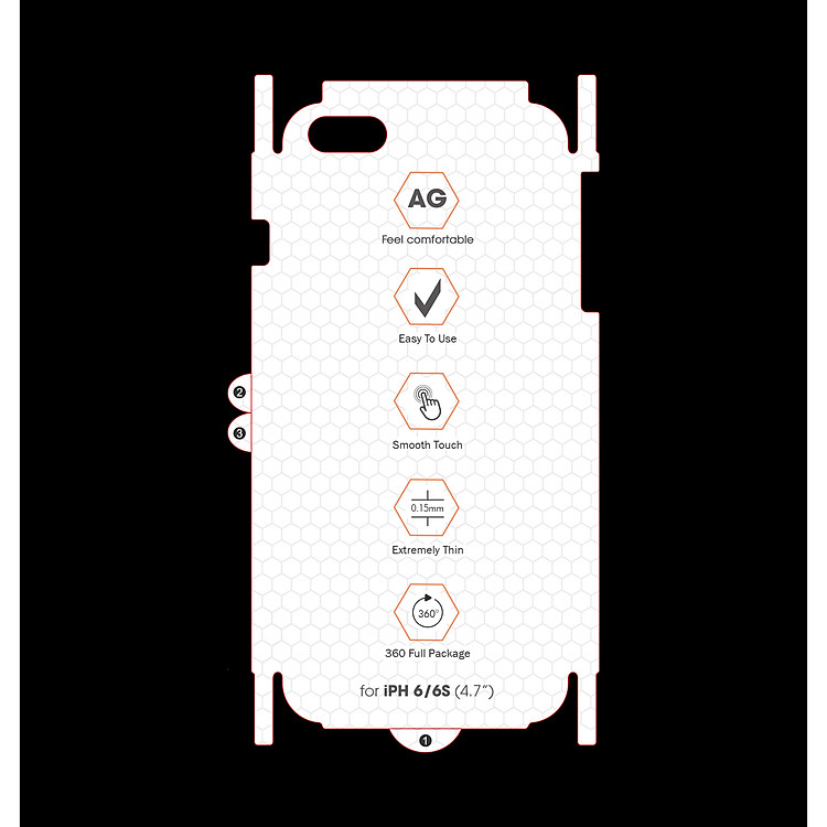 Miếng Dán Mặt Lưng PPF CHỐNG VÂN TAY Thế Hệ Mới Dành Cho Iphone 6/6s/7/8/6PLUS/7PLUS/8PLUS/X/XS/XR/XS MAX- Handtown- Hàng Chính Hãng