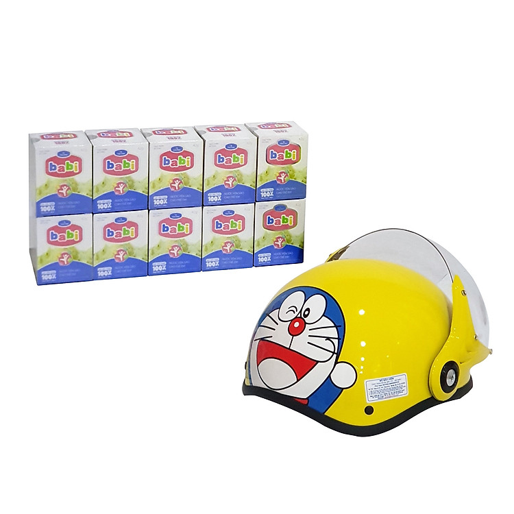 Combo 10 hũ Babi Bird 42g- Nước Yến Sào Cho Trẻ Em Sợi Yến Thật 100% - Tặng Mũ Bảo Hiểm Trẻ Em Cao Cấp