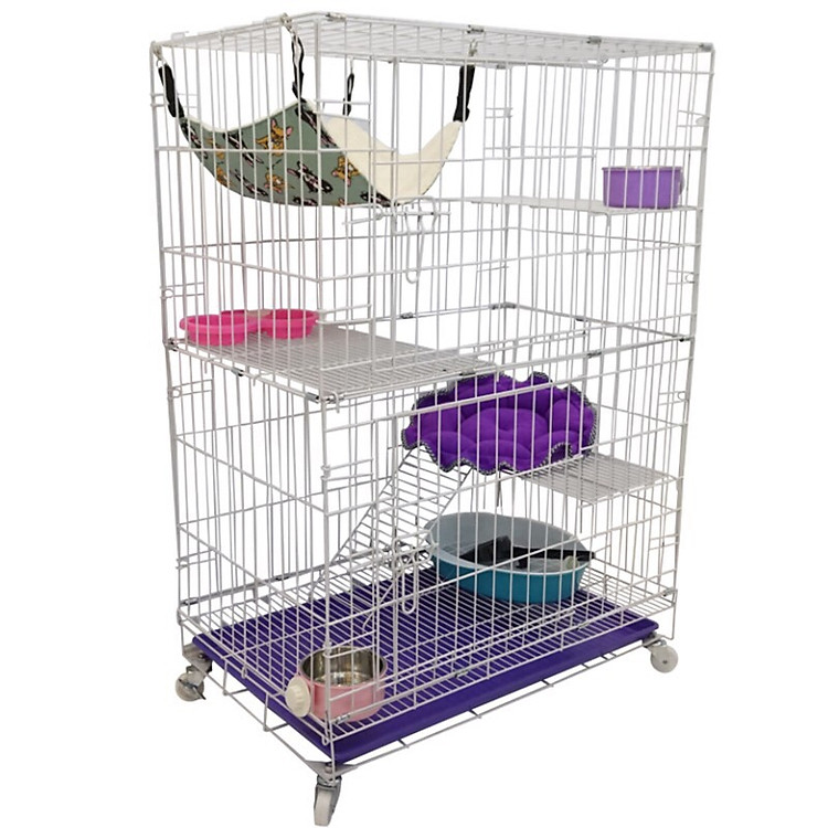 Lồng mèo nan thường size M - Giao màu ngẫu nhiên