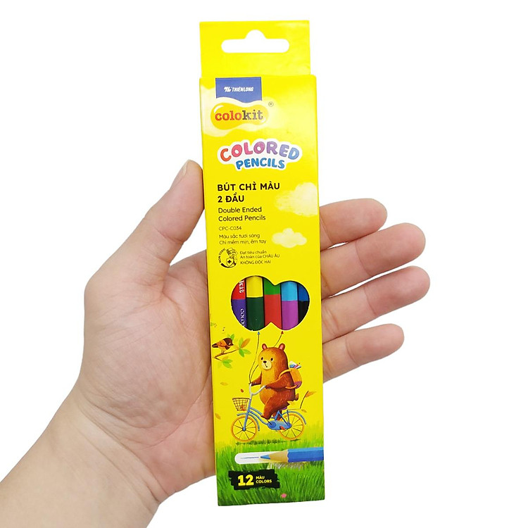 Hộp 6 Bút Chì Màu Hai Đầu Colokit CPC-C034 - Ảnh 4