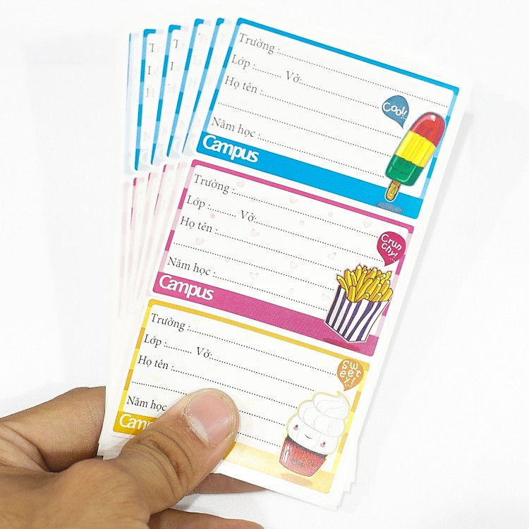 Nhãn Vở NT-FOD-18 (6 tờ/xấp) - Ảnh 2