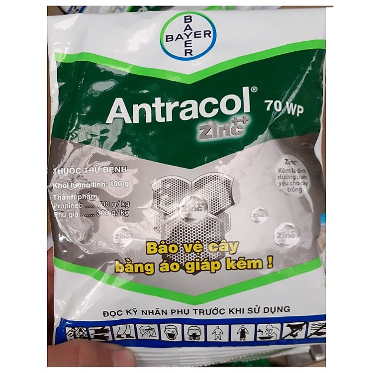 ANTRACOL 70WP GÓI 100G TRỪ NẤM BỆNH DÙNG CHO CÂY TRỒNG