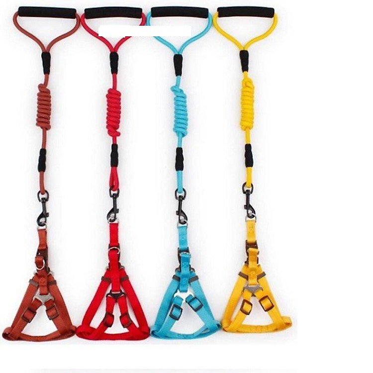 Dây dắt yếm dù xoắn cho chó mèo