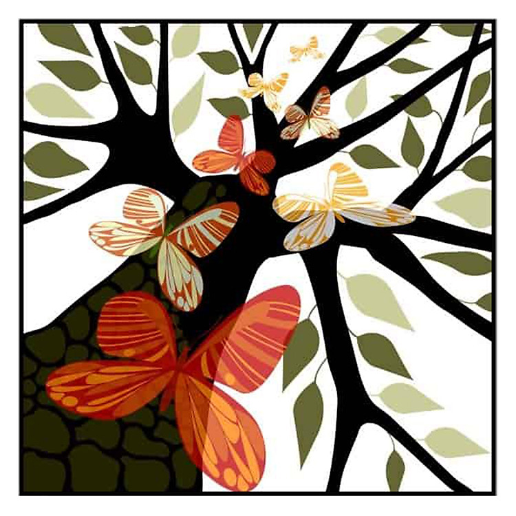 Tranh Cánh Bướm Mùa Xuân