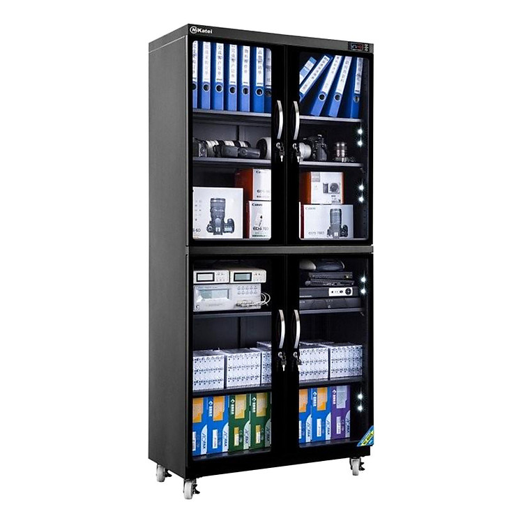 Tủ Chống Ẩm Nikatei NC-600S - Black (580 Lít) - Hàng Nhập Khẩu