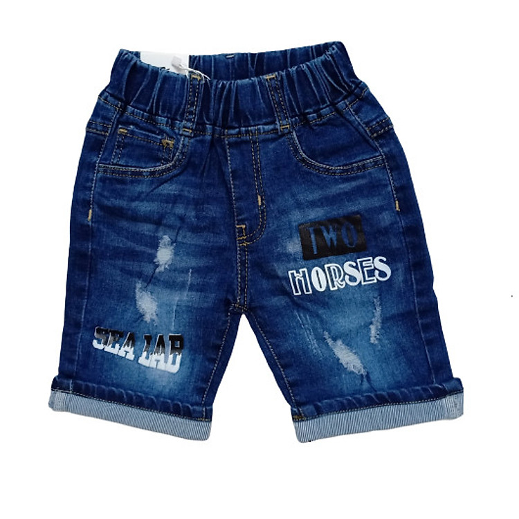 Quần jean lửng 1099 cho bé trai + tặng kèm 1 áo thun cao cấp (Xuất xứ Việt Nam)