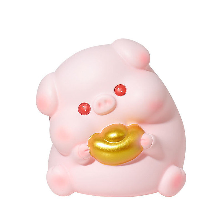 Ống Tiết Kiệm Heo Ôm Phong Bì Lợn Tiết Kiệm Heo Đất Trang Trí_ Hàng chính hãng