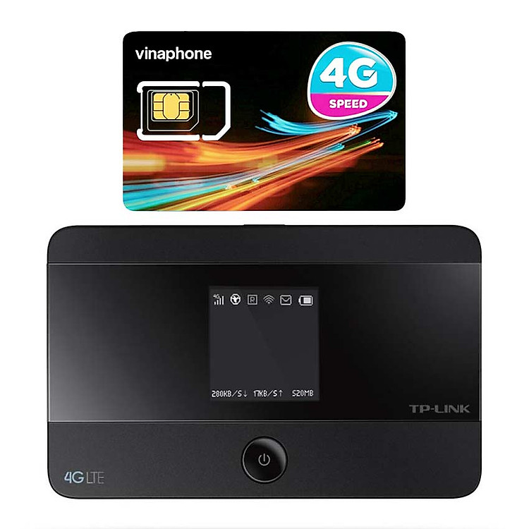 Thiết bị phát wifi bằng sim 4G Tp Link M7350 + Sim 4G Vinaphone | khuyến Mãi 60GB/Tháng - Hàng nhập khẩu