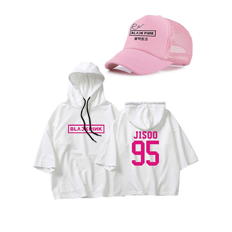 Combo mũ hồng áo Blackpink tặng sticker Blackpink