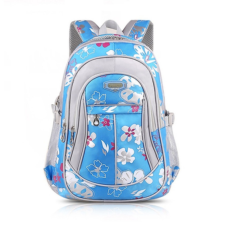 Ba lô học sinh cấp 1 cấp 2 Ekuizai vải bóng chống thấm nước