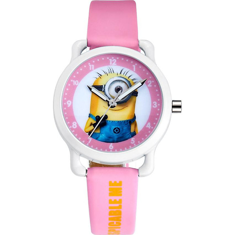 Đồng Hồ Trẻ Em Hình Minions Kezzi PKHRKE009-2 (25mm) - Hồng