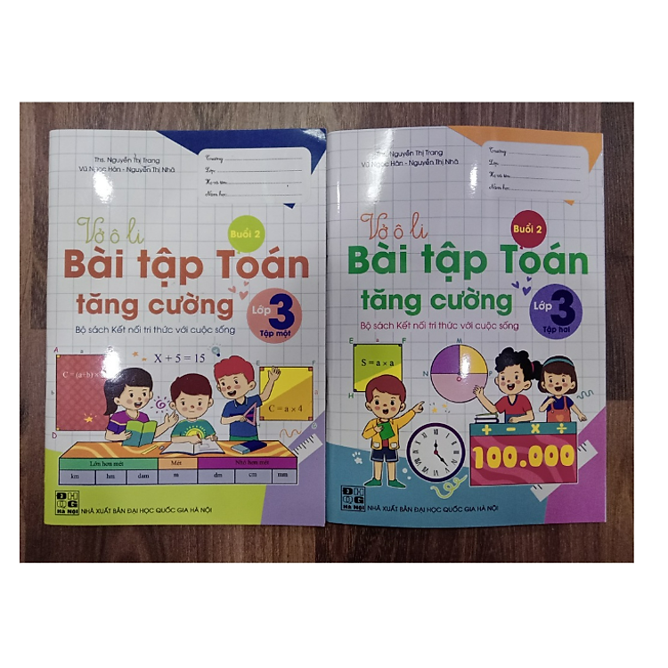 Combo Vở Ô li Bài Tập Toán Tăng Cường lớp 3 - tập 1 + 2 - Ảnh 2
