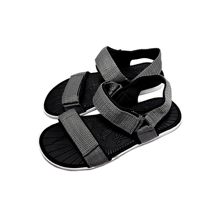 Giày sandal nữ quai dù thời trang T055K535 - Xám